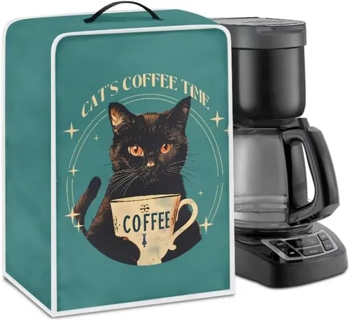 Vista 55 de Mumeson Funda para cafetera de girasol, extra grande, ligera, con asa, cubierta para máquina de café, tostadora, cubierta a prueba de polvo