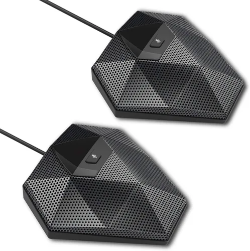 Vista 6 de MVOICE8010EX-B Micrófono de altavoz de conferencia, rango de captación de voz de 360° y 16 pies/reducción de ruido/cancelación de eco/altavoz