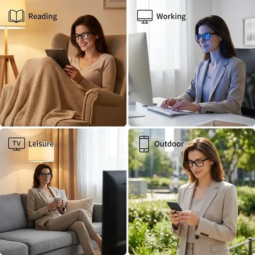 Vista 8 de Eyekepper Reading Glasses Men, Readers for Women, Stylish