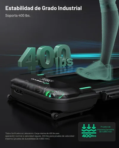 Vista 9 de UREVO Auto Incline Walking Pad with AI App, Adjustable Handlebar & Multifunctional Desk, 9% Power Incline Brushless Quiet Motorized Treadmill for