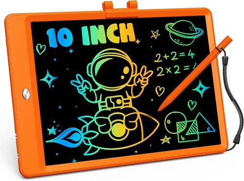 Vista 13 de ORSEN Tableta de escritura LCD de 10 pulgadas para niños, almohadilla de dibujo colorida y juguete educativo, regalo para niños y niñas de 3 a 6 años