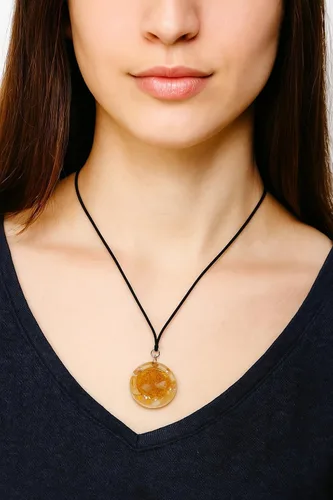 Vista 8 de HiJet Colgante de orgón Hermoso Cuarzo Dorado Árbol de la Vida Colgante de orgón Equilibrio Energía Positiva Armonía Suerte Yoga Meditación Reiki