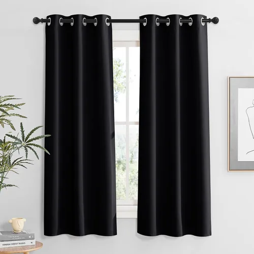 Vista 62 de RYB HOME - Cortinas para armario de 36 pulgadas, cortinas para oscurecer la habitación con ojales resistentes a la oxidación, cortinas de Aqua