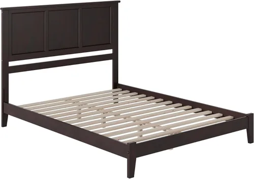 Vista 5 de AFI, Madison King - Cama con plataforma de madera maciza de perfil bajo, color espresso