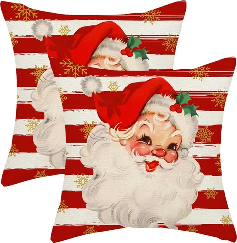 Vista 55 de Juego de 2 fundas de almohada para el 4 de julio, 16 x 16 pulgadas, Día de la Independencia, Día de los Caídos, decoración al aire libre, almohadas