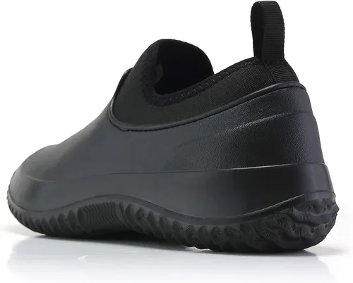 Vista 5 de YUKTOPA Zuecos de trabajo impermeables antideslizantes para hombre y mujer, resistentes al aceite, zapatos de chef de seguridad, zapatos de trabajo