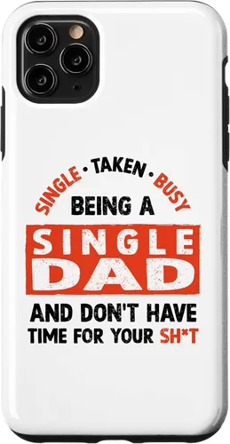 Vista 13 de Single Dad Design for Divorced Dads - Being A Single Dad Case for iPhone 17
