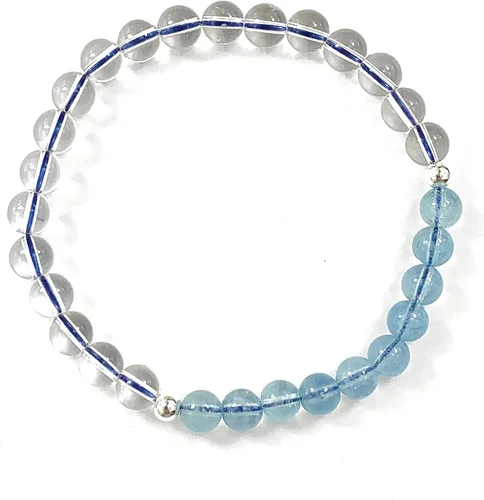 Vista 16 de Pulsera con cuentas de gemas naturales, ojo de tigre, hematita, ágata negra, granito, sándalo, piedra de lava, joyería elástica hecha a mano