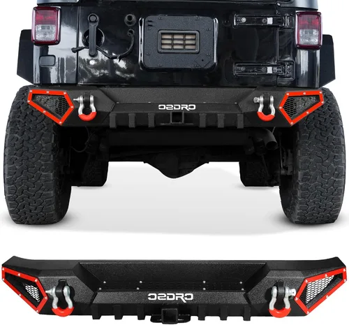 Vista 10 de [Usado] OEDRO Parachoques delantero para Jeep compatible con Jeep Wrangler JK/JL/JKU/JLU Unlimited y Gladiator JT de 2/4 puertas 2007-2025, incluye