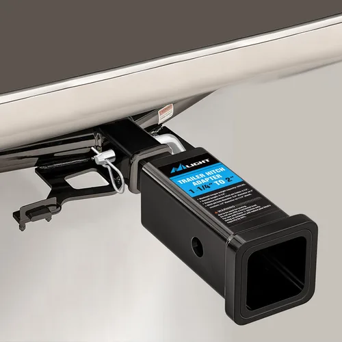 Vista 7 de Nilight Adaptador extensor de receptor de enganche de remolque, reductor de adaptador de enganche de 1-1/4 a 2 pulgadas, convertidor de manguito