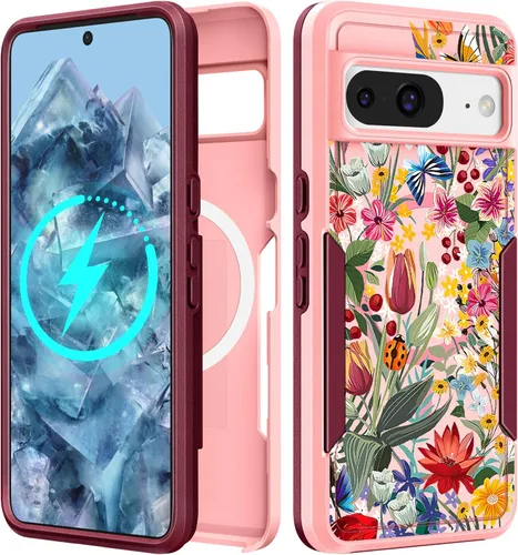 Vista 213 de Funda para Moto G 5G 2024 – Compatible con MagSafe para mujeres y niñas, bonita funda protectora magnética para teléfono, diseño femenino Kawaii