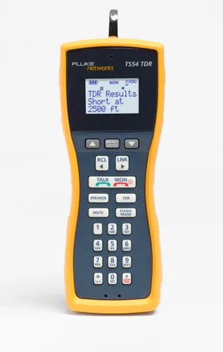 Vista 2 de Fluke Networks TS54 Pro Juego de prueba de teléfono con TDR, generador de tonos y pantalla LCD, 1