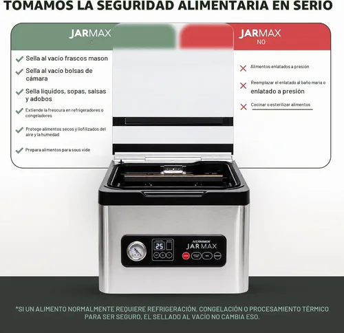 Vista 6 de Avid Armor Máquina selladora al vacío de cámara JARMAX para tarros Mason