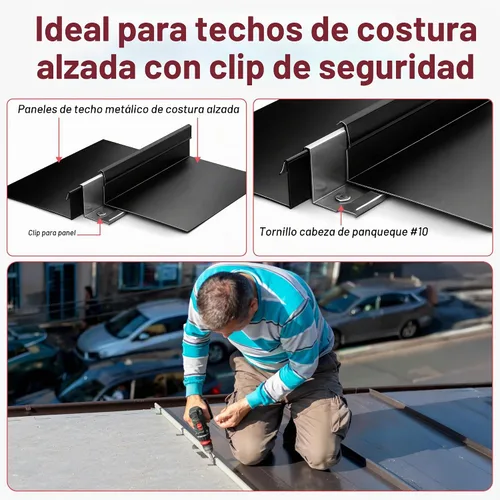 Vista 5 de Tornillos de cabeza para panqueques #10 x 1 – Zinc-plated, #2 Square Drive