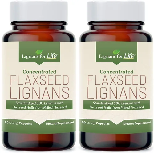 Vista 10 de Lignans For Life Linaza Lignans para perros y personas – Suplemento orgánico de linaza para apoyo hormonal, 15 mg 90 cápsulas, semillas de lino