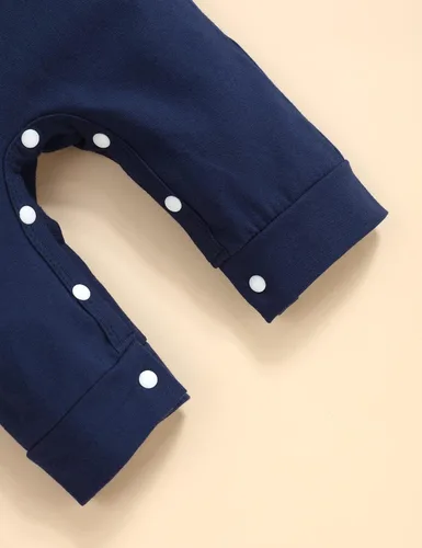 Vista 5 de Mameluco de bebé recién nacido con estampado de alfabeto, traje de una pieza