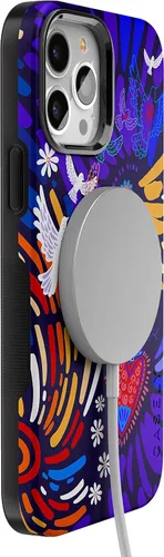 Vista 6 de Casely Funda para iPhone 13 Pro Compatible con MagSafe Viva La Vida Funda Frida Kahlo Collage