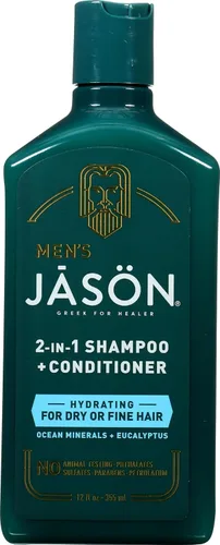 Vista 10 de Jason Champú y acondicionador calmante 2 en 1 para hombres, 12 onzas