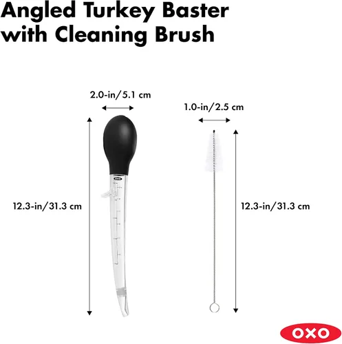 Vista 2 de OXO Good Grips Jeringa para Pavo en Ángulo con Cepillo de Limpieza