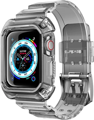 Vista 9 de SUPCASE Funda con correa para Apple Watch 9/8/7/6/5/4/SE de 45/44mm (Unicorn Beetle Pro), [antiarañazos] [protector de parachoques], funda