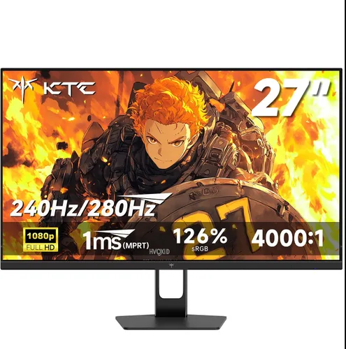 Vista 17 de KTC M27P6S Monitor para juegos mini LED 4K de 27 pulgadas, modo dual de Blanco
