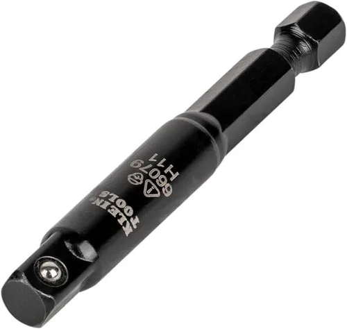 Vista 8 de Klein Tools 66079 - Adaptador de enchufe de impacto abatible, adaptador hexagonal pequeño de 1/4 a 1/4 pulgadas, uso con Klein Tools 66070