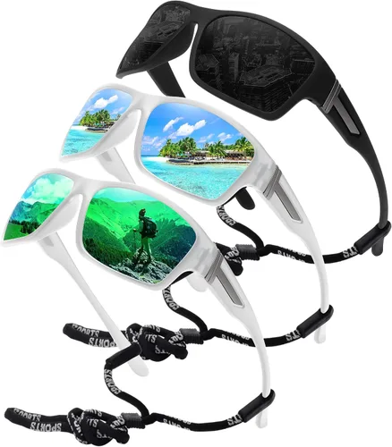 Vista 20 de STORYCOAST Gafas de sol polarizadas deportivas para hombres y mujeres, marco irrompible para ciclismo, pesca, conducción