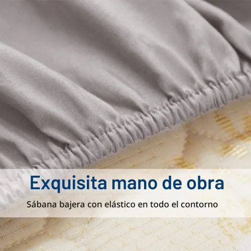 Vista 7 de SONORO KATE Juego de sábanas de microfibra súper suave de 1800 hilos, sábanas egipcias de lujo con bolsillo profundo de 16 pulgadas, antiarrugas e