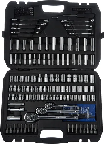 Vista 9 de Amazon Basics - Juego de herramientas de llaves mecánicas con estuche, 123 piezas