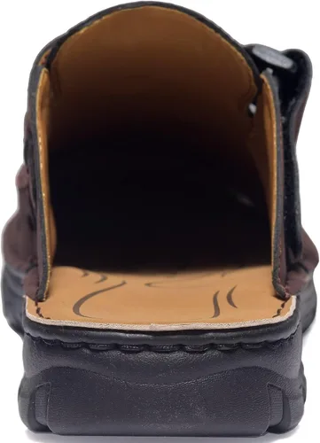 Vista 4 de Sandalias de cuero para hombre impermeables para verano