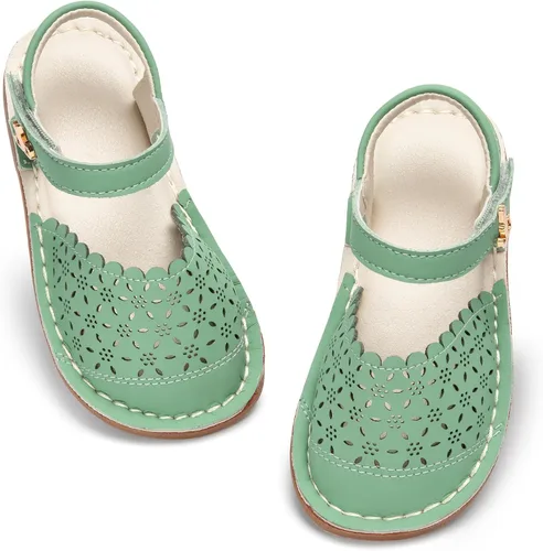 Vista 37 de THEE BRON Sandalias cómodas para niñas, zapatos para niños, sandalias rellenas
