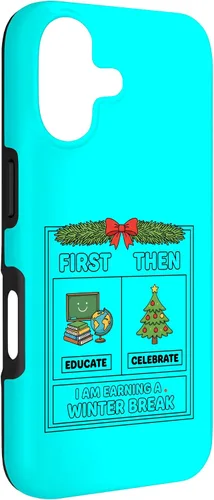 Vista 3 de Literary Teacher First Then Educate Celebrate I Am Earning Case for iPhone 17