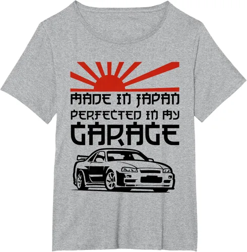 Vista 17 de JDM Japan Motorsport Tuning Car - Camiseta de los años 90, Blanco, S