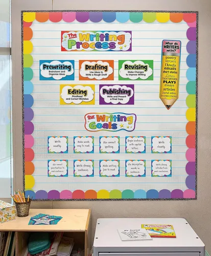 Vista 4 de Teacher Created Resources Rollo de tablón de anuncios forrado Better Than Paper y tamaño divertido Better Than Paper - Rollo de cuadrícula de 1