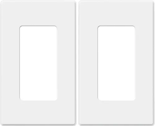Vista 17 de ELEGRP Placas de pared decorativas sin tornillos de 1 banda, cubierta de placa frontal termoplástica irrompible para interruptor de salida