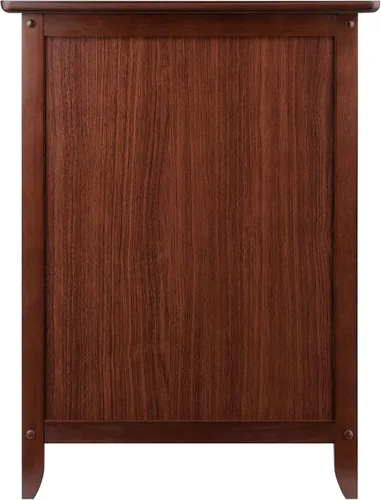 Vista 7 de Winsome - Mesa auxiliar/nocturna de madera de 25 x 18.9 x 14.96 pulgadas, color marrón (94215)