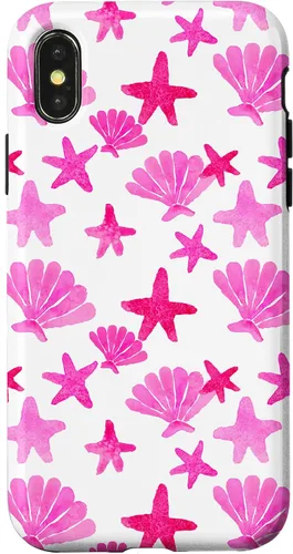Vista 5 de Coastal Granddaughter Preppy Shells Starfish Ocean Nautical Case for iPhone 17