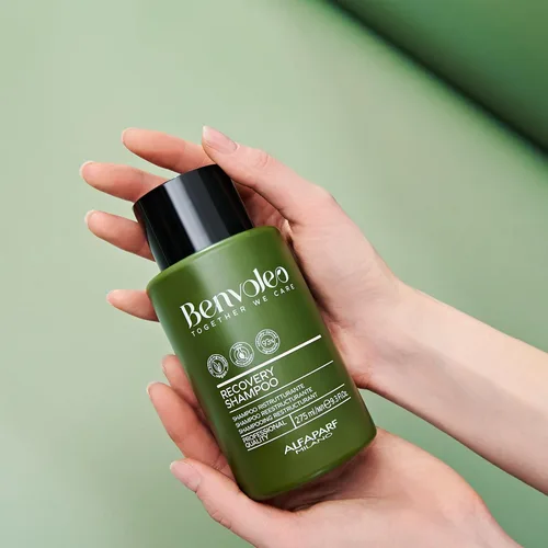 Vista 4 de ALFAPARF MILANO Benvoleo - Champú de recuperación para cabello dañado, limpio, vegano y sostenible, champú sin sulfato, repara, reconstruye, protege