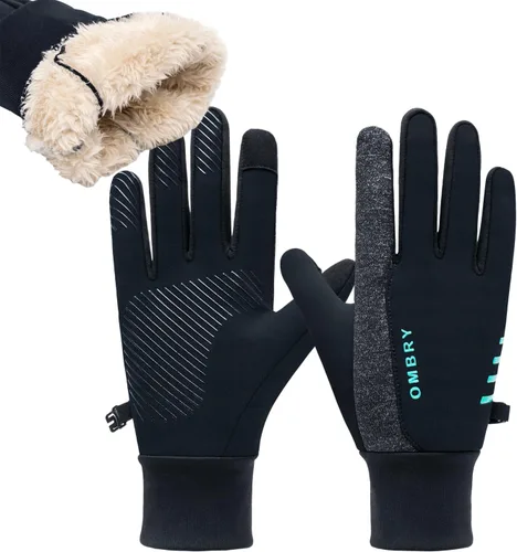 Vista 9 de Waterproof Insulated Glove, Windproof Cold Weather Gloves, Mens Biking Winter Glove of Cold Weather, Insulated Thermal Gloves, Cycling Thermal Men