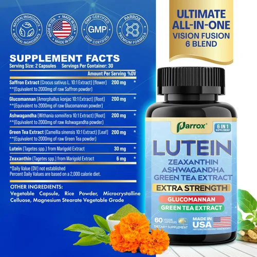 Vista 3 de Myo - Paquete de inositol y luteína – Complejo de inositol de mio y D-Chiro 16 en 1 con DIM, berberina y casteberry + apoyo 6 en 1 para los ojos