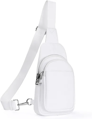 Vista 12 de befen Bolso bandolera pequeño de cuero genuino para mujer, antirrobo, bolsa cruzada para el pecho, riñoneras para viajes con ranuras para tarjetas