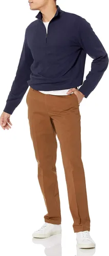 Vista 5 de Tienda Essentials Pantalón chino ajustado resistente a las arrugas, sin pinzas, para hombre