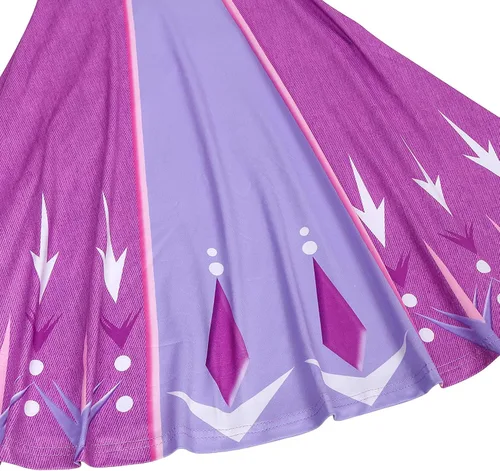Vista 4 de MCSIOHF Little Girls Princess Dress Gown Dress Toddler Ruffle Short Sleeve for Kids 3-10 Years Gift