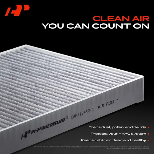 Vista 3 de A-Premium Filtro de aire de cabina con carbón activado compatible con Hyundai Palisade 2020 2021 2022 2023 - V6 3.8L - Reemplazar # 97133-S8000