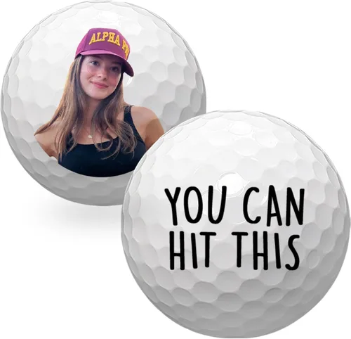 Vista 13 de Pelotas de golf personalizadas de With Love From Julie para hombres - Bolas de golf personalizadas - Regalos personalizados de bolas de golf