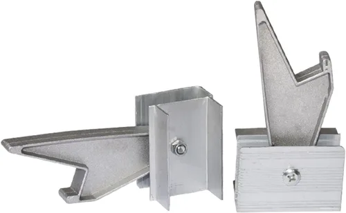 Vista 4 de KLKCMS 2 cerraduras de escalera de extensión de aluminio, kit de bloqueo de peldaño de repuesto, piezas de escalera de extensión, accesorios