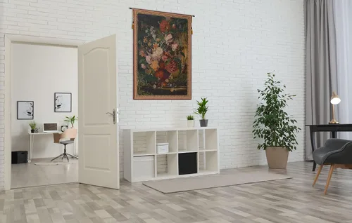 Vista 5 de Charlotte Home Furnishings Inc. - Tapiz francés para colgar en la pared, 44 x 33 pulgadas, mezcla de algodón viscosa y poliéster, tejido en Francia