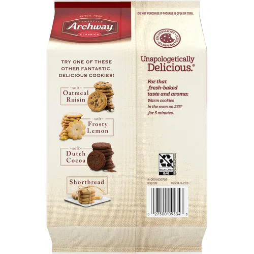 Vista 4 de Archway Galletas, galletas crujientes de jengibre, 12 onzas