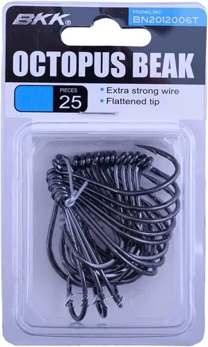 Vista 3 de BKK Hooks A-BP-0147 Pico de pulpo (B-25) Tamaño 2/0# 25 Pack