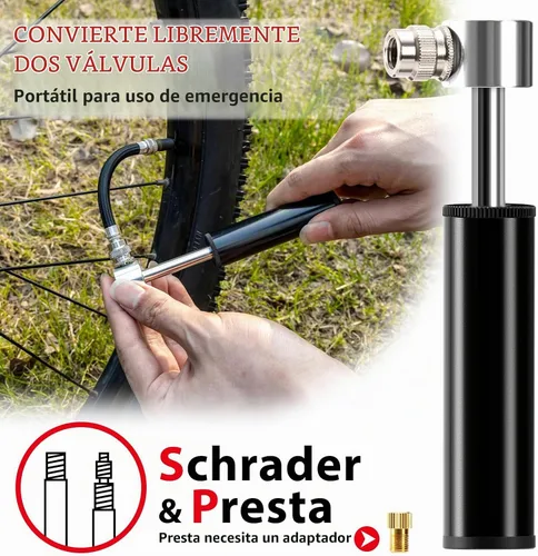 Vista 5 de EMERK Kit de herramientas de reparación de bicicletas con mini bomba Kit de herramientas con bomba